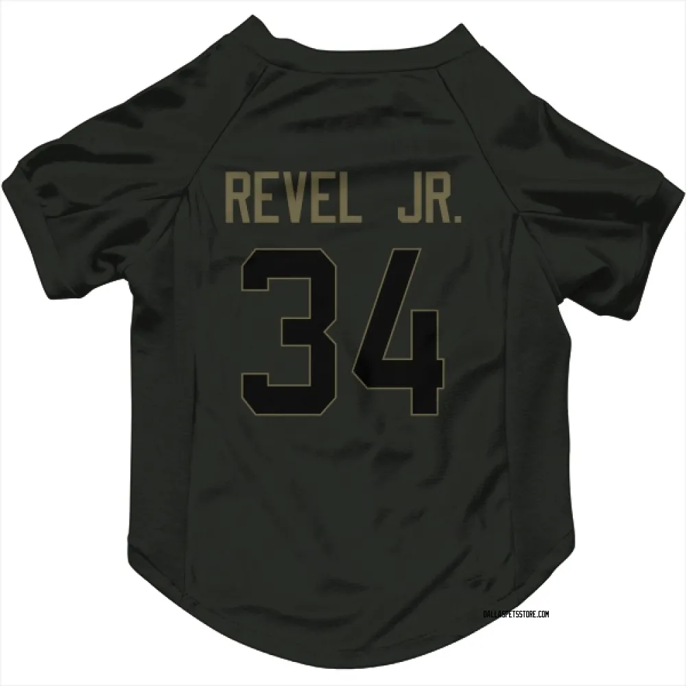 Dallas Cowboys Shavon Revel Jr. Black Service Pet Jersey for Dog & Cat