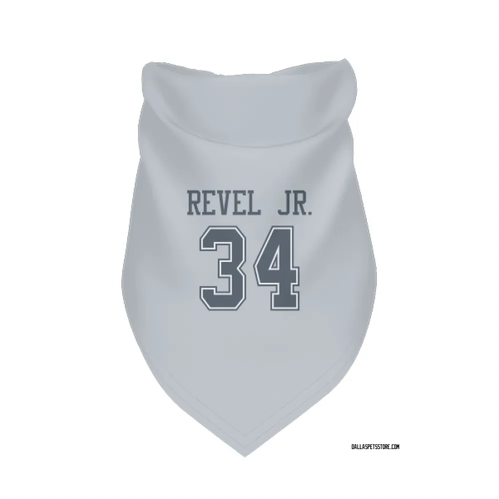 Dallas Cowboys Shavon Revel Jr. Gray Pet Bandana for Dog & Cat