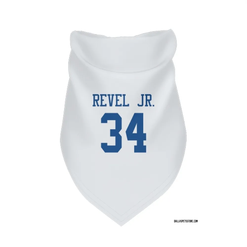 Dallas Cowboys Shavon Revel Jr. White Pet Bandana for Dog & Cat