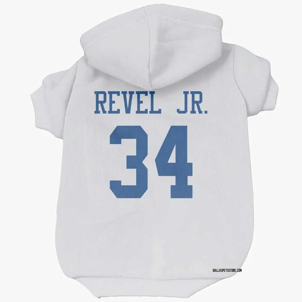 Dallas Cowboys Shavon Revel Jr. White Pet Hoodie for Dog & Cat