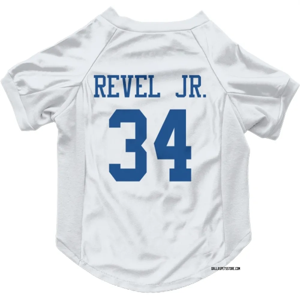 Dallas Cowboys Shavon Revel Jr. White Pet Jersey for Dog & Cat