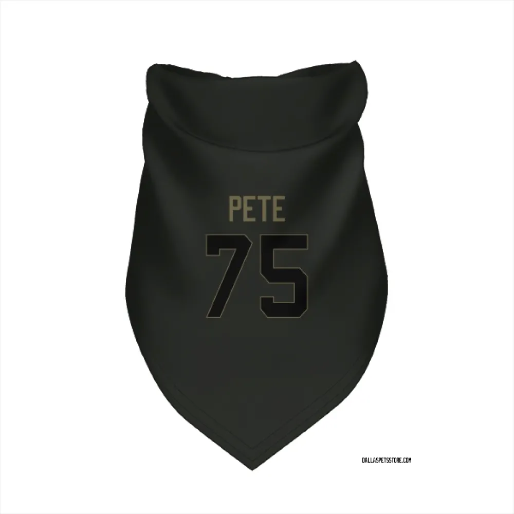 Dallas Cowboys Shiyazh Pete Black Service Pet Bandana for Dog & Cat