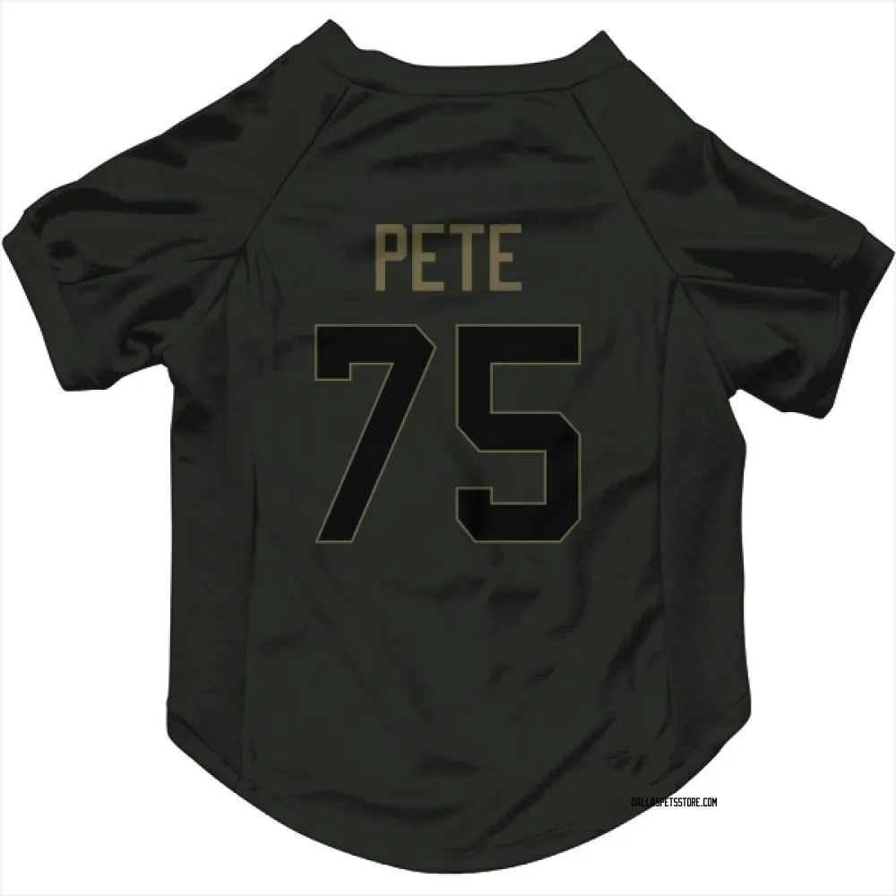 Dallas Cowboys Shiyazh Pete Black Service Pet Jersey for Dog & Cat