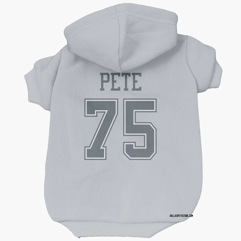 Dallas Cowboys Shiyazh Pete Gray Pet Hoodie for Dog & Cat