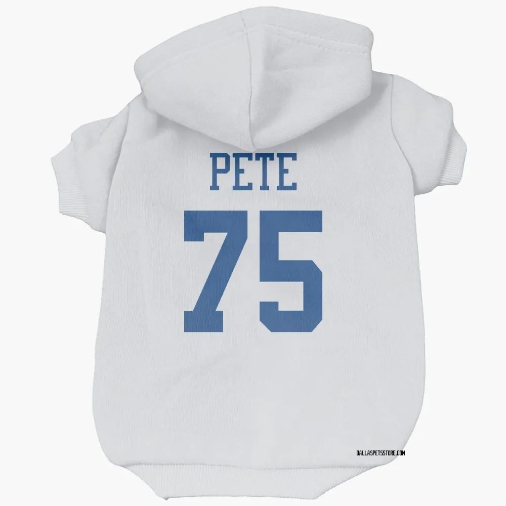 Dallas Cowboys Shiyazh Pete White Pet Hoodie for Dog & Cat
