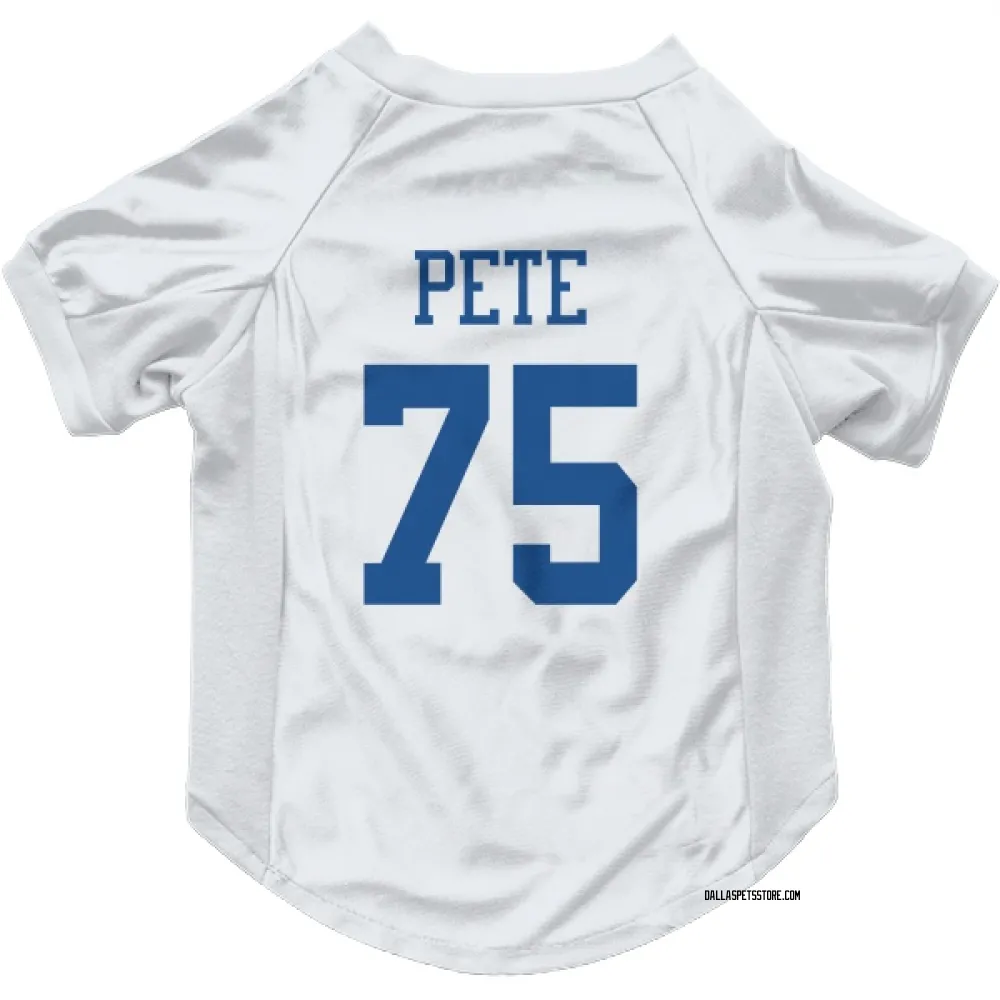 Dallas Cowboys Shiyazh Pete White Pet Jersey for Dog & Cat