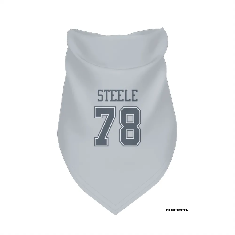 Dallas Cowboys Terence Steele Gray Pet Bandana for Dog & Cat