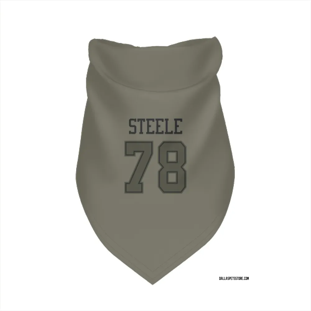Dallas Cowboys Terence Steele Olive Pet Bandana for Dog & Cat