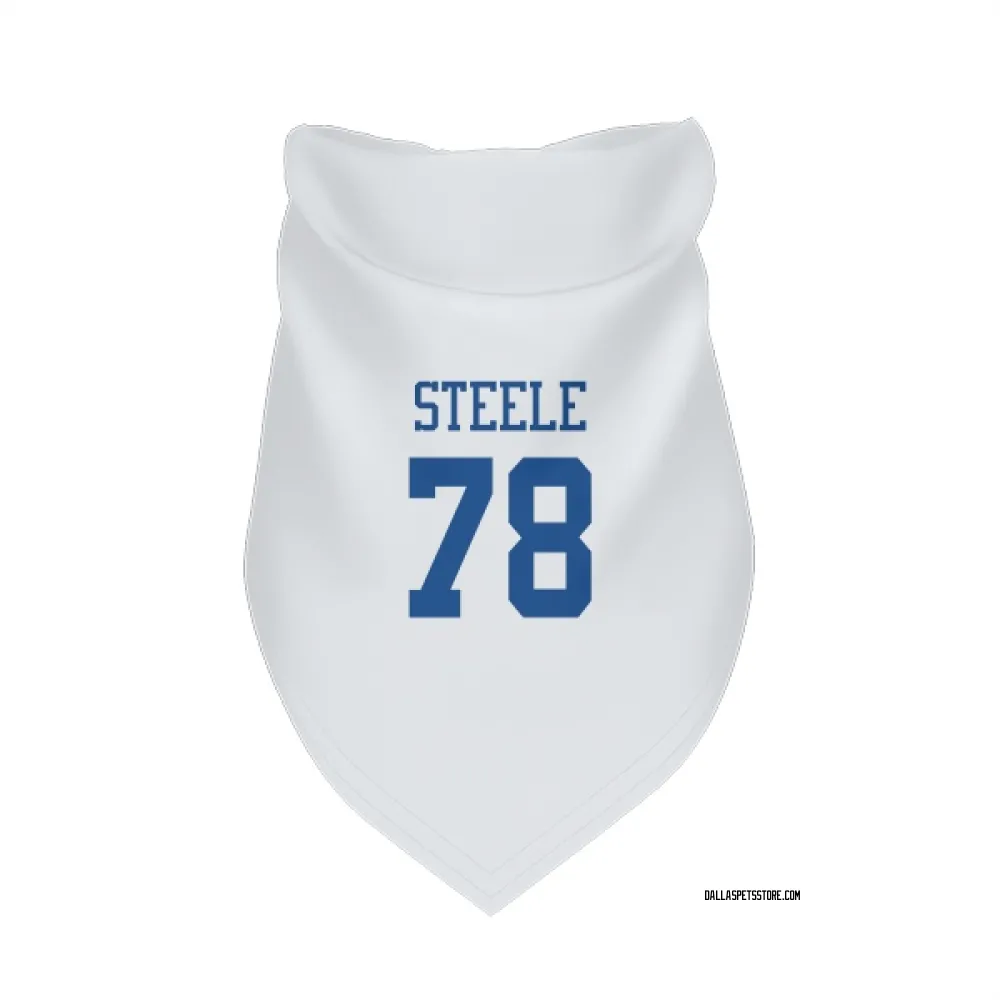 Dallas Cowboys Terence Steele White Pet Bandana for Dog & Cat