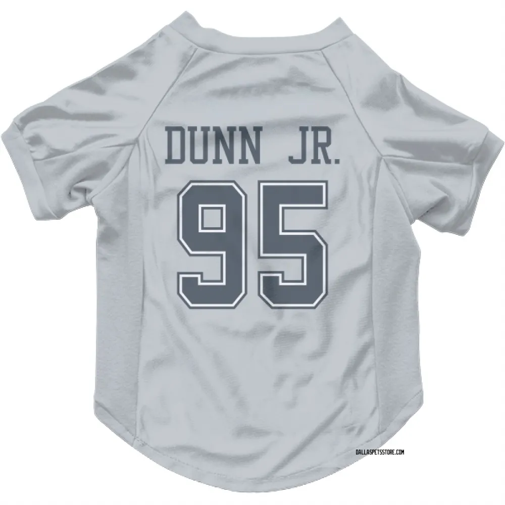 Dallas Cowboys Tommy Dunn Jr. Gray Pet Jersey for Dog & Cat
