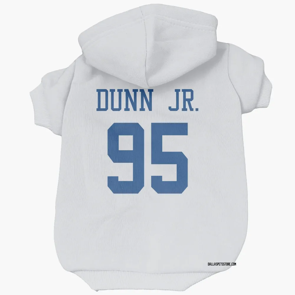 Dallas Cowboys Tommy Dunn Jr. White Pet Hoodie for Dog & Cat