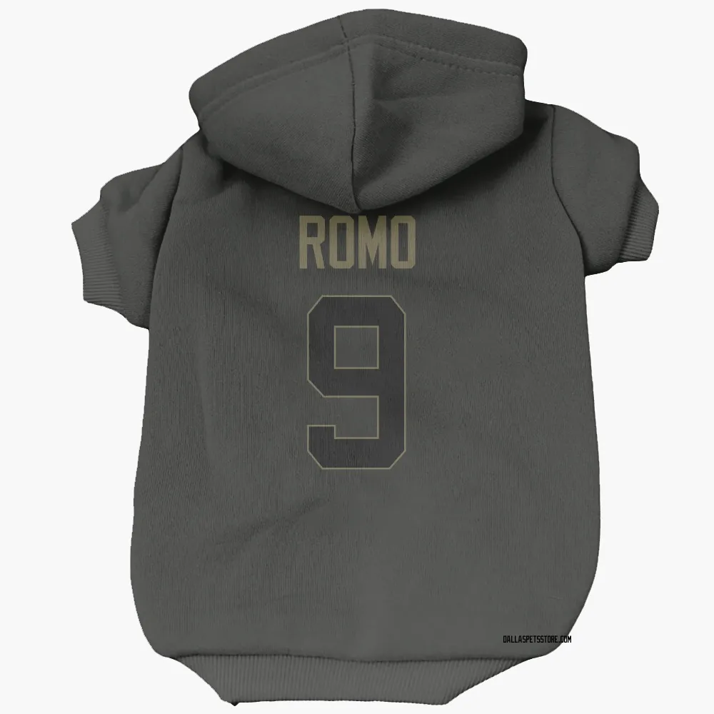 Dallas Cowboys Tony Romo Black Service Pet Hoodie for Dog & Cat