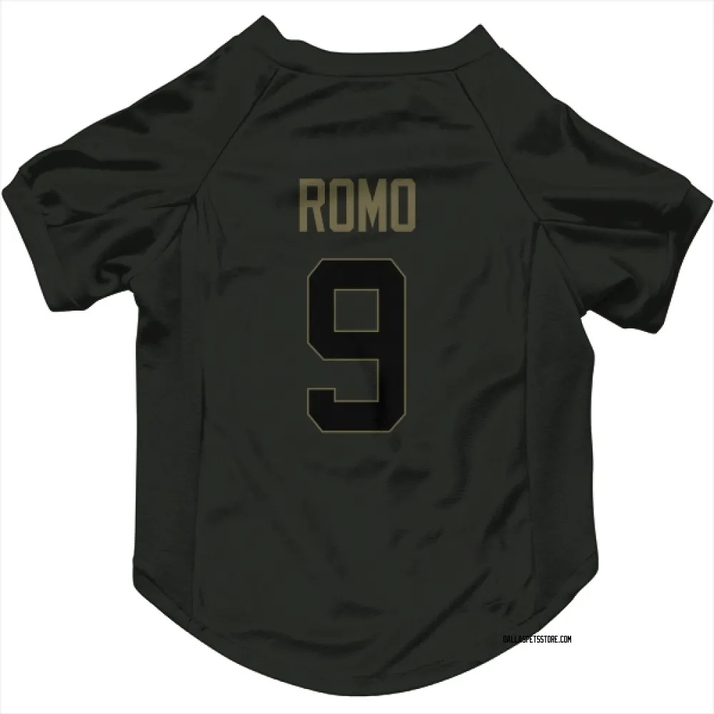 Dallas Cowboys Tony Romo Black Service Pet Jersey for Dog & Cat