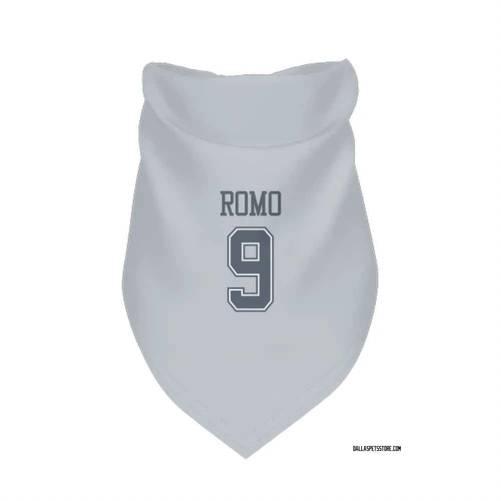 Dallas Cowboys Tony Romo Gray Pet Bandana for Dog & Cat