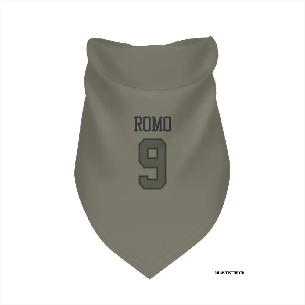 Dallas Cowboys Tony Romo Olive Pet Bandana for Dog & Cat