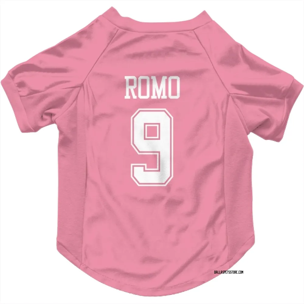 Dallas Cowboys Tony Romo Pink Pet Jersey for Dog & Cat