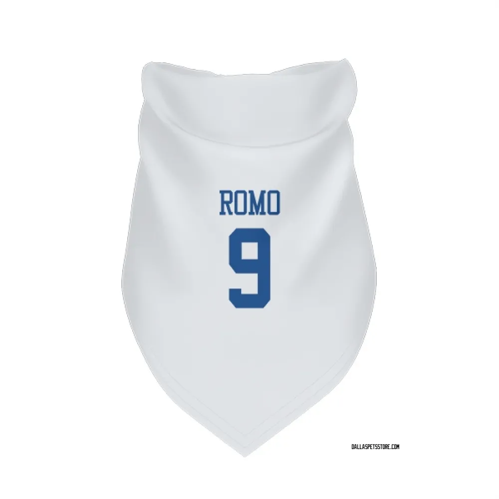 Dallas Cowboys Tony Romo White Pet Bandana for Dog & Cat