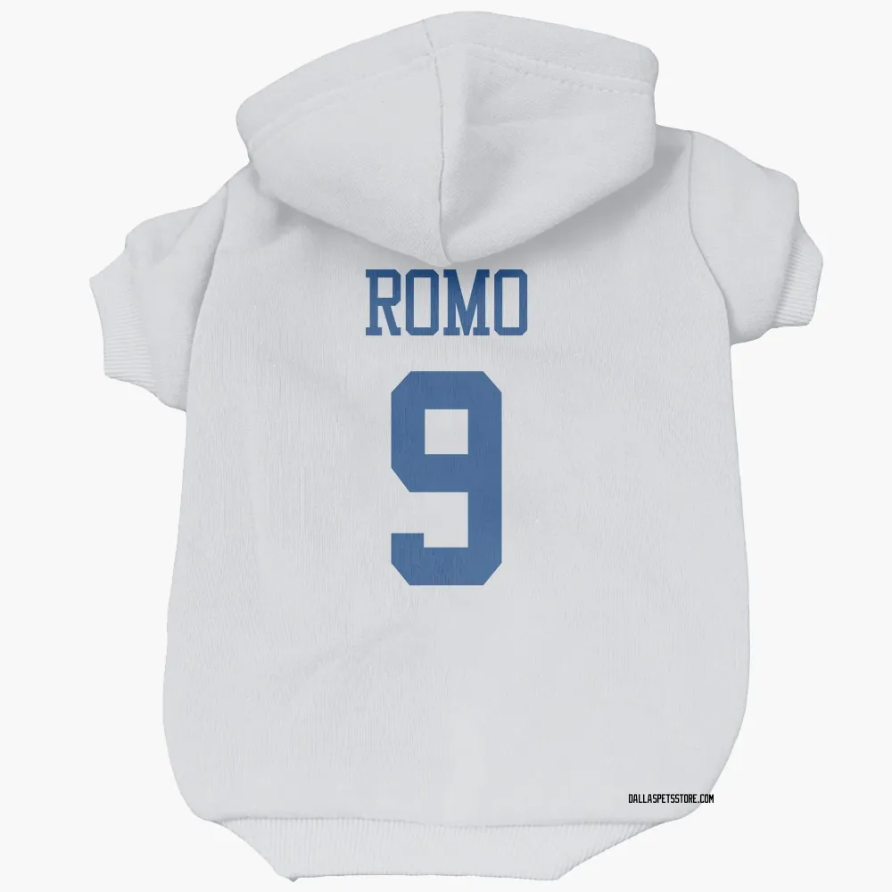 Dallas Cowboys Tony Romo White Pet Hoodie for Dog & Cat