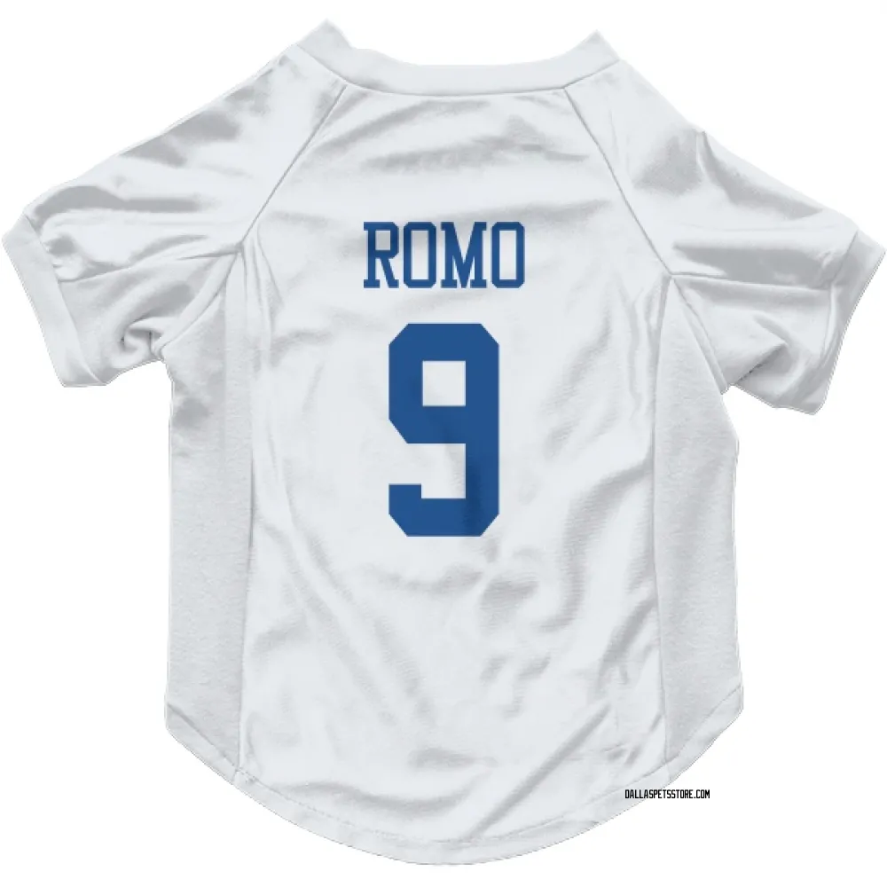 Dallas Cowboys Tony Romo White Pet Jersey for Dog & Cat