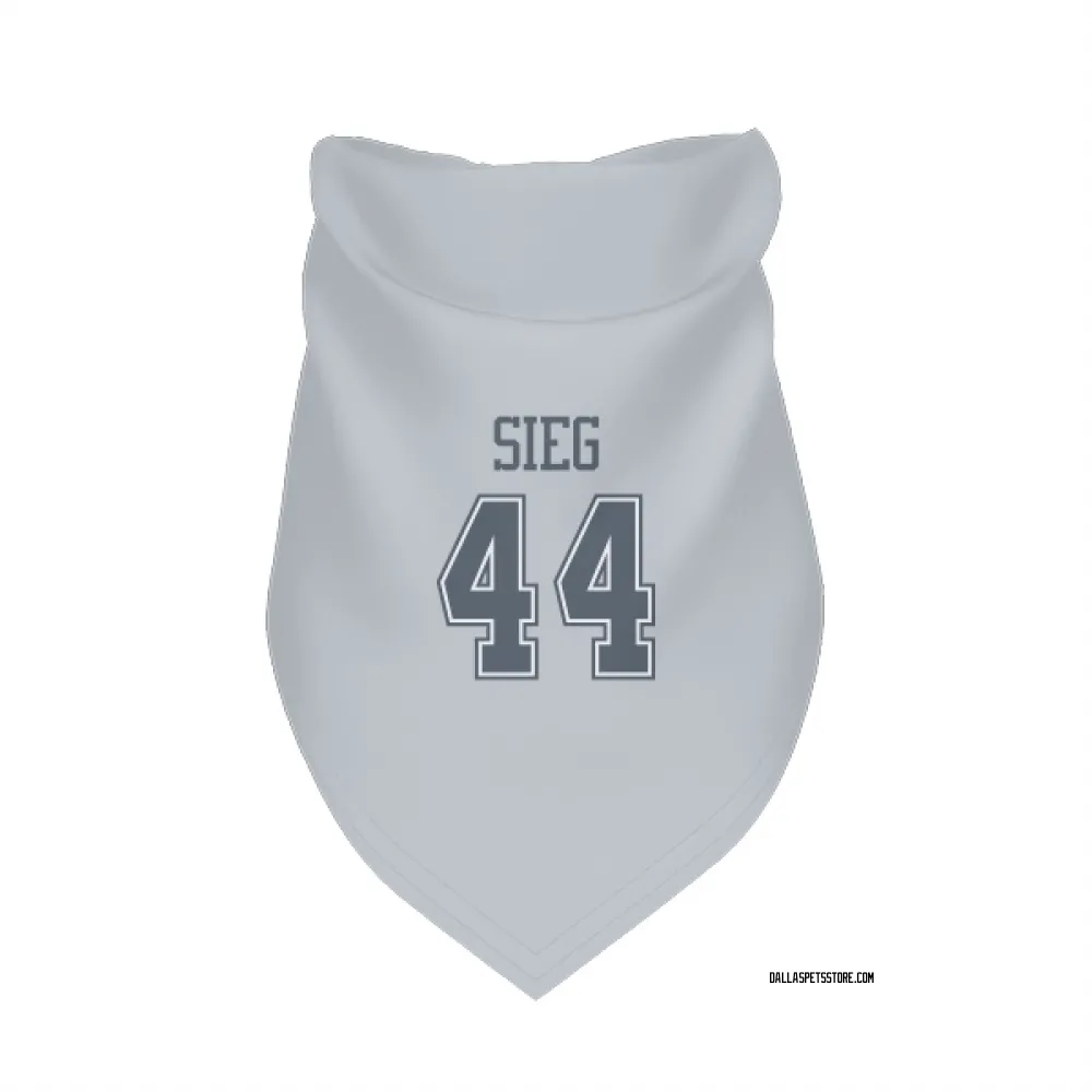 Dallas Cowboys Trent Sieg Gray Pet Bandana for Dog & Cat