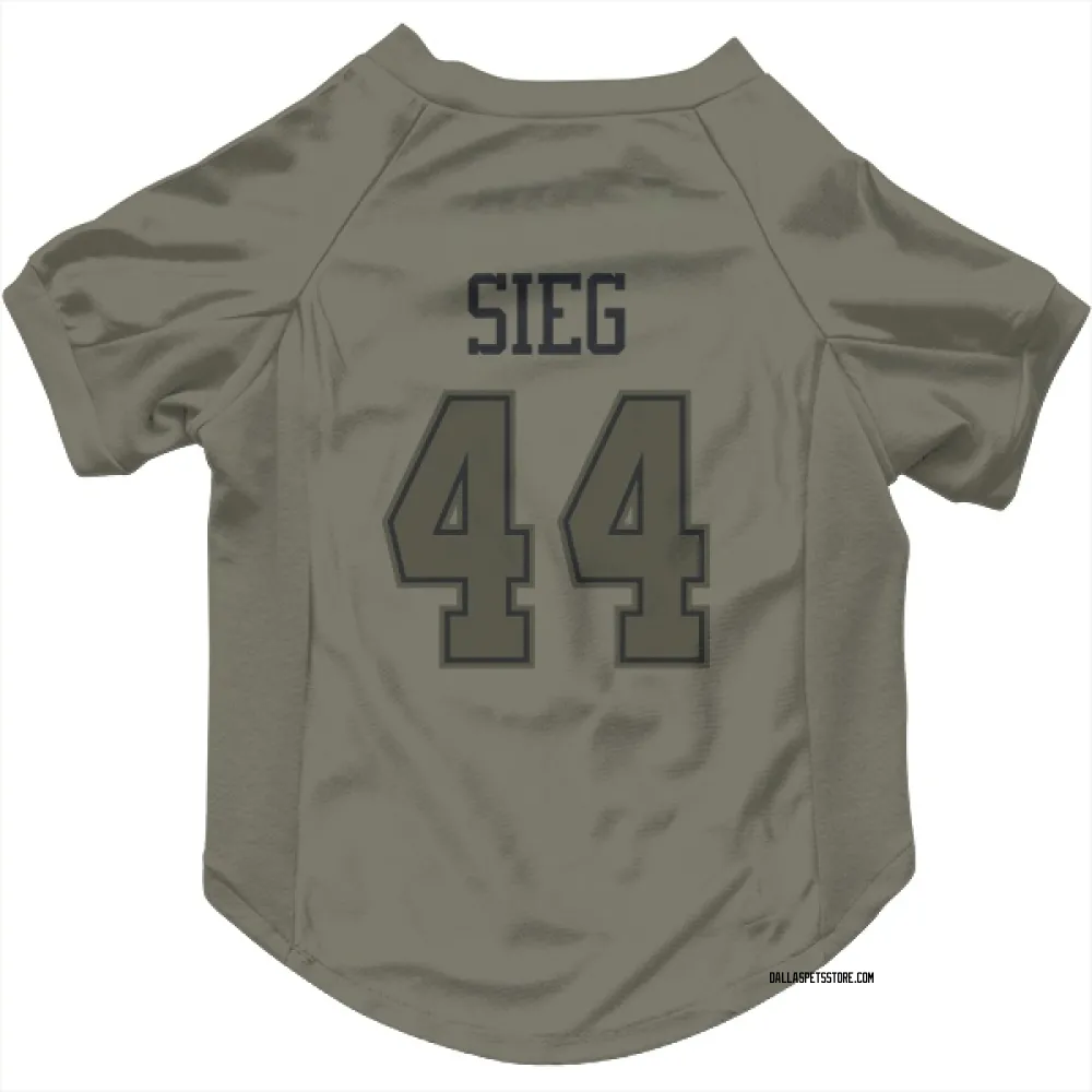 Dallas Cowboys Trent Sieg Olive Pet Jersey for Dog & Cat