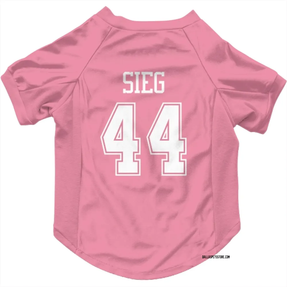 Dallas Cowboys Trent Sieg Pink Pet Jersey for Dog & Cat