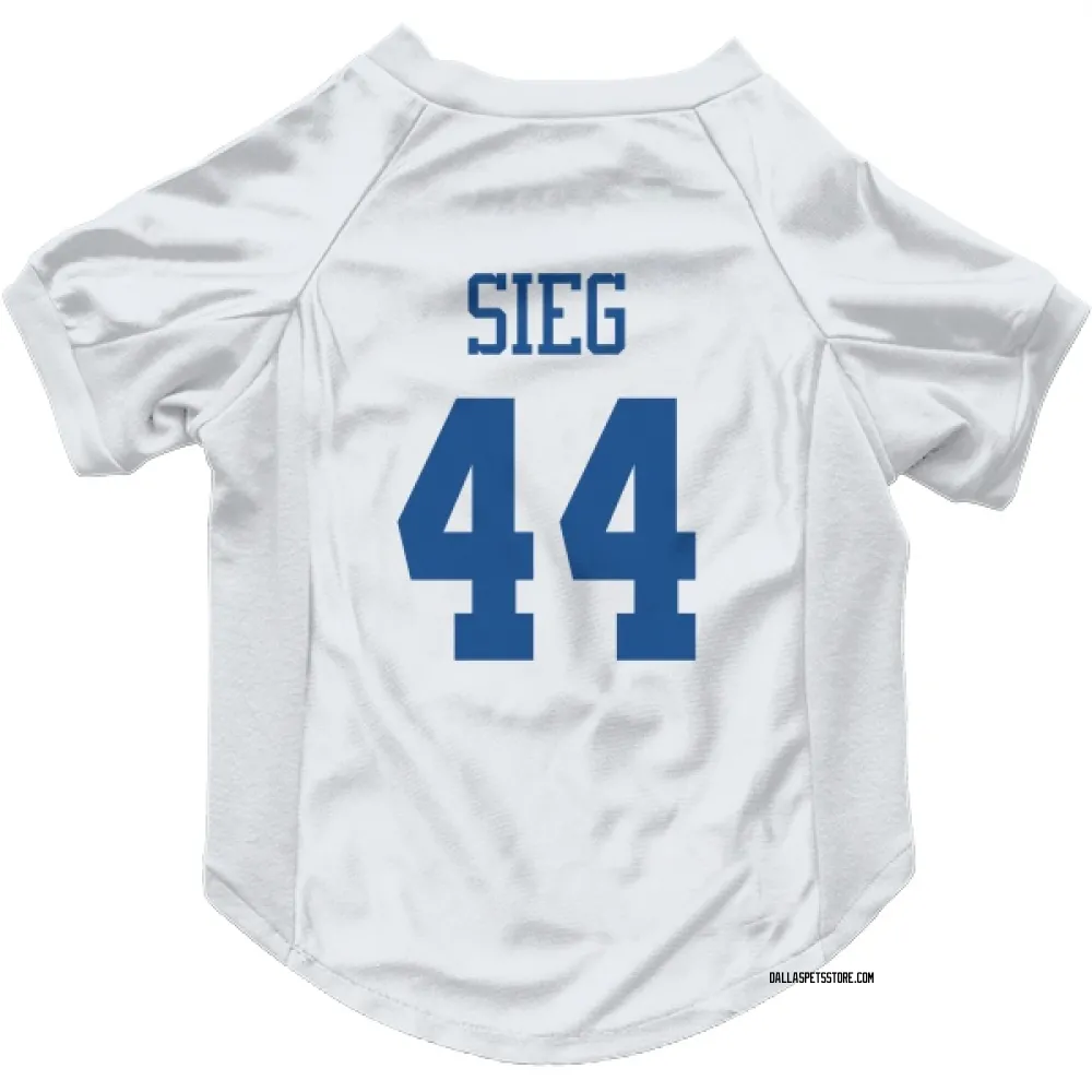 Dallas Cowboys Trent Sieg White Pet Jersey for Dog & Cat