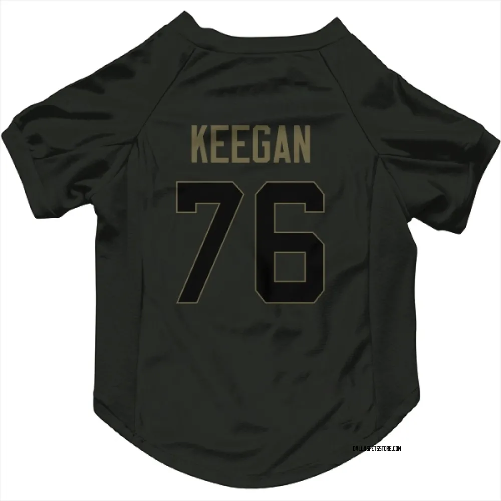 Dallas Cowboys Trevor Keegan Black Service Pet Jersey for Dog & Cat
