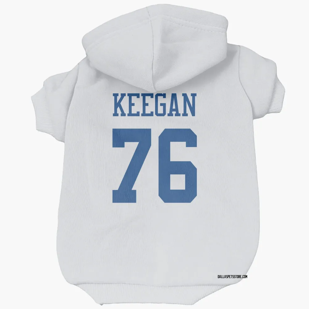 Dallas Cowboys Trevor Keegan White Pet Hoodie for Dog & Cat