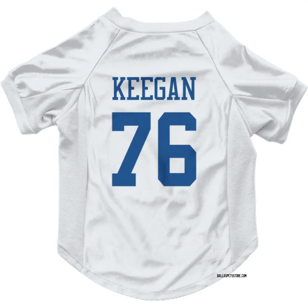 Dallas Cowboys Trevor Keegan White Pet Jersey for Dog & Cat