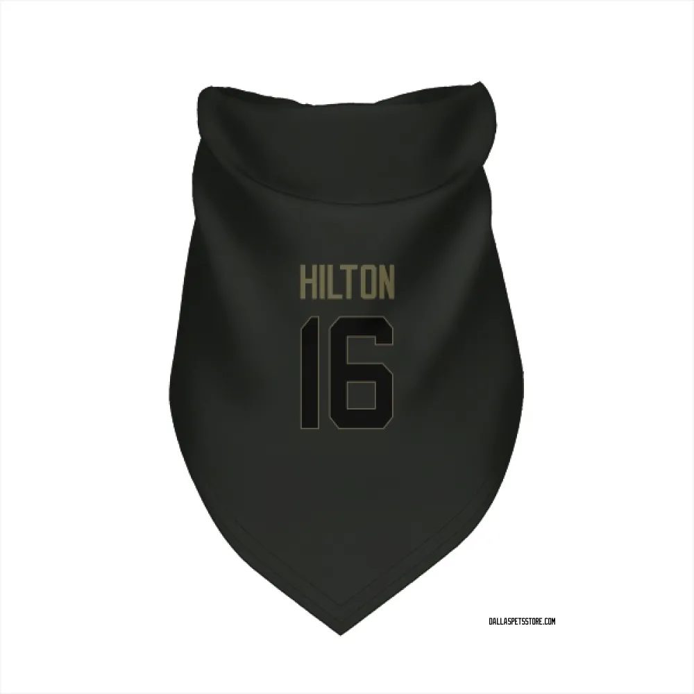 Dallas Cowboys T.Y. Hilton Black Service Pet Bandana for Dog & Cat