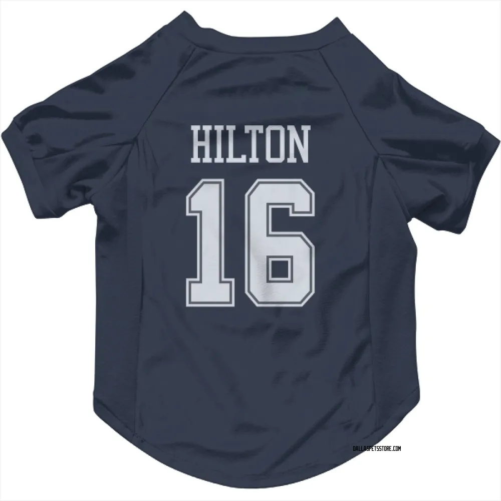 Dallas Cowboys T.Y. Hilton Navy Pet Jersey for Dog & Cat