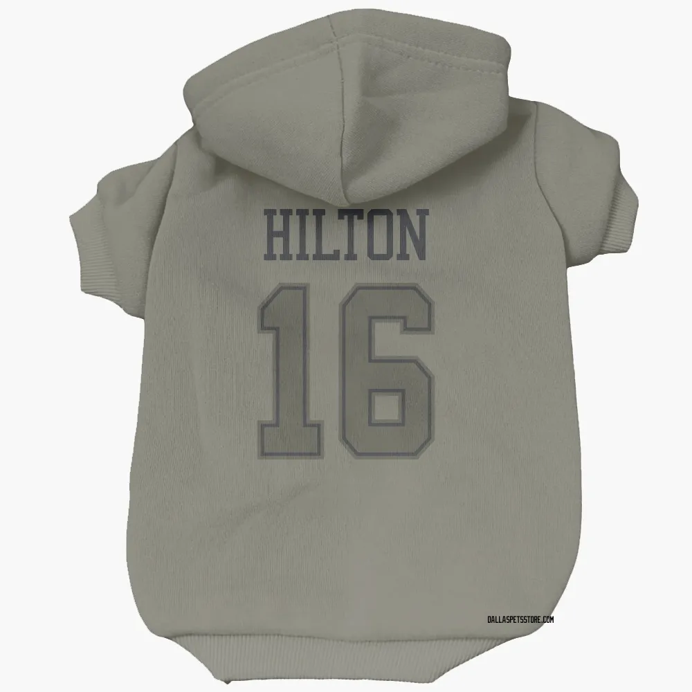Dallas Cowboys T.Y. Hilton Olive Pet Hoodie for Dog & Cat
