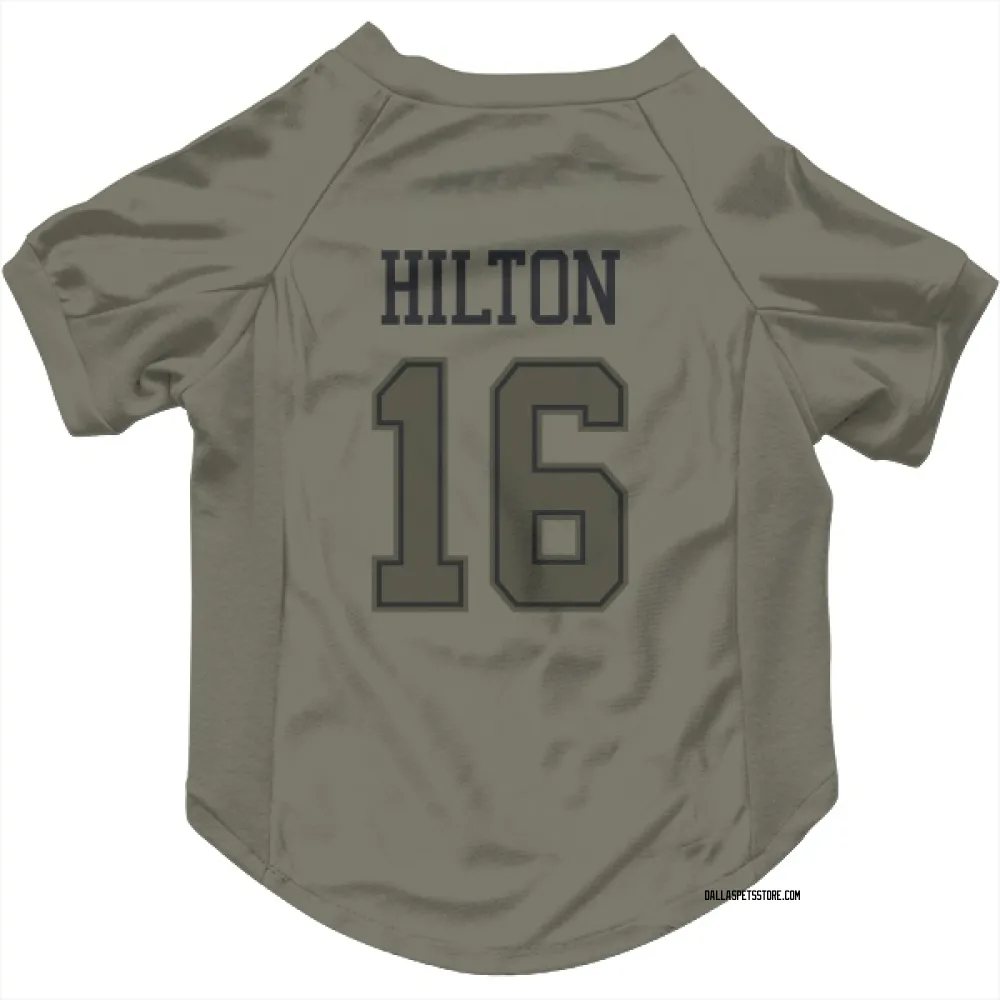 Dallas Cowboys T.Y. Hilton Olive Pet Jersey for Dog & Cat