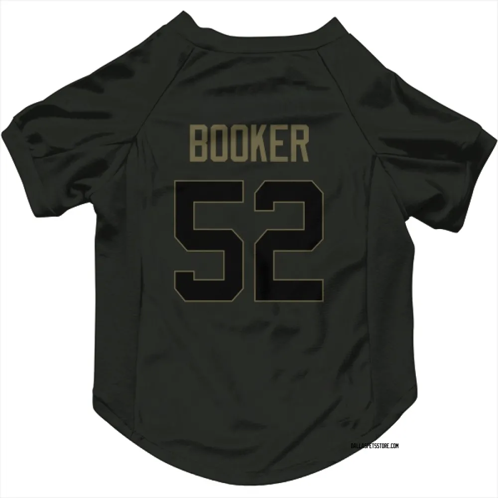 Dallas Cowboys Tyler Booker Black Service Pet Jersey for Dog & Cat