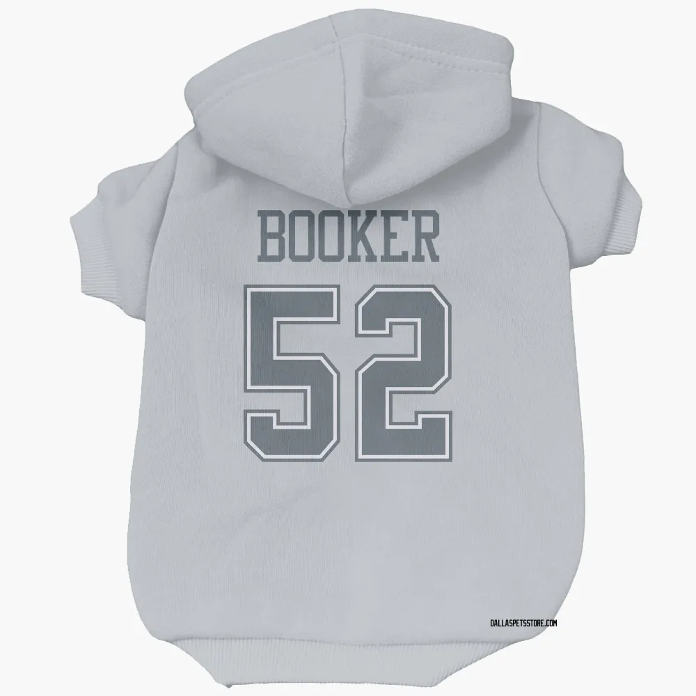 Dallas Cowboys Tyler Booker Gray Pet Hoodie for Dog & Cat