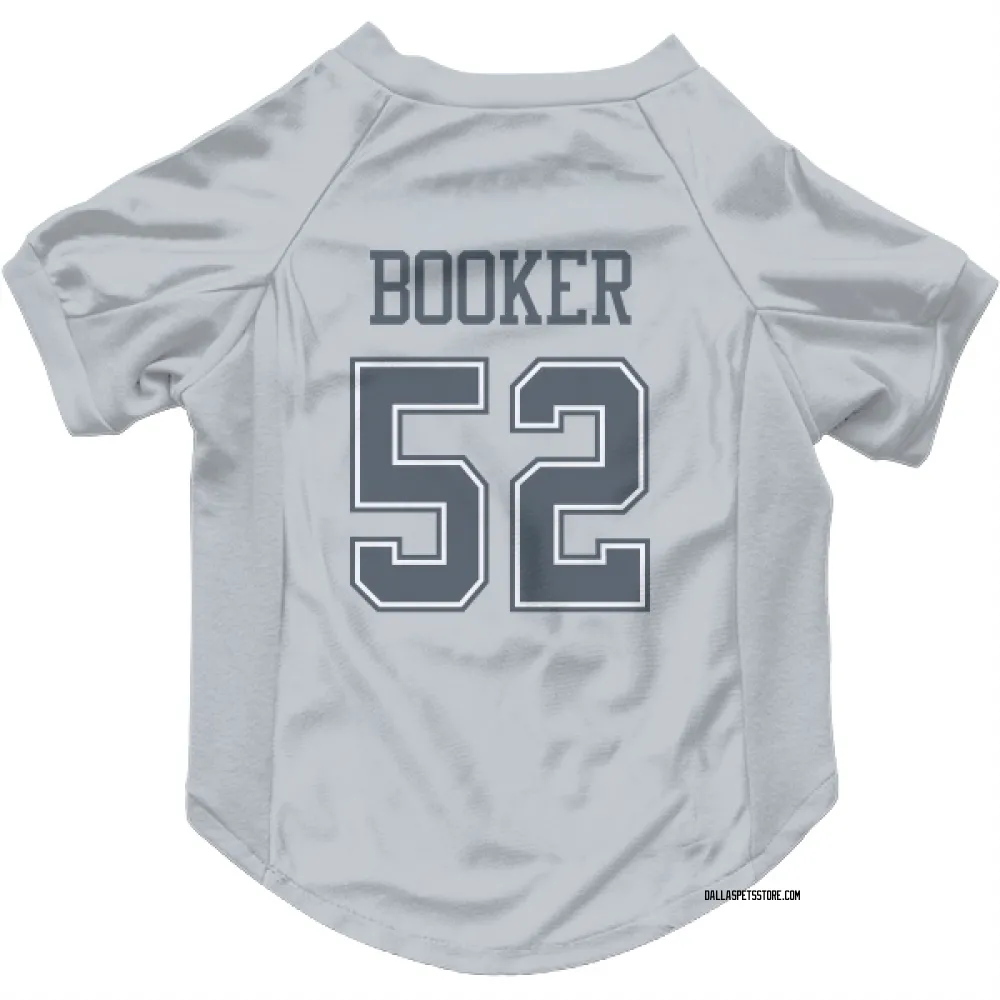 Dallas Cowboys Tyler Booker Gray Pet Jersey for Dog & Cat