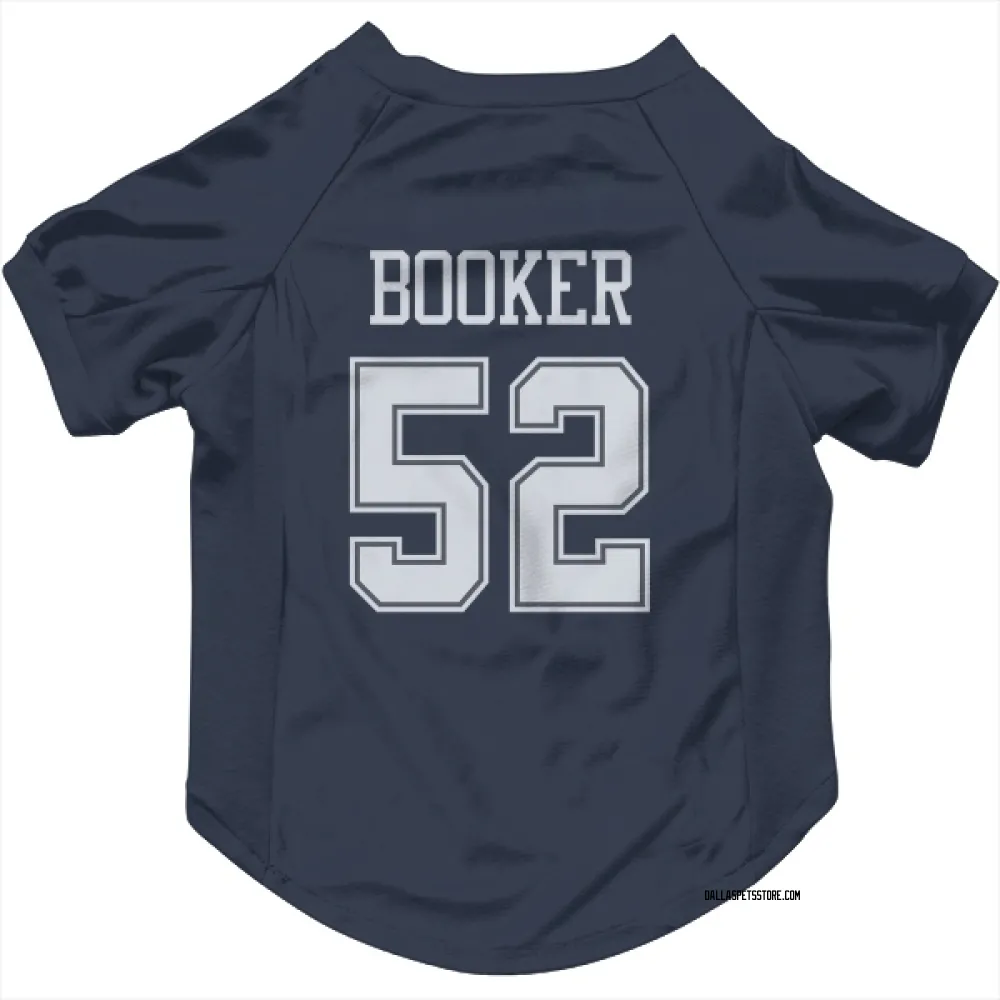 Dallas Cowboys Tyler Booker Navy Pet Jersey for Dog & Cat