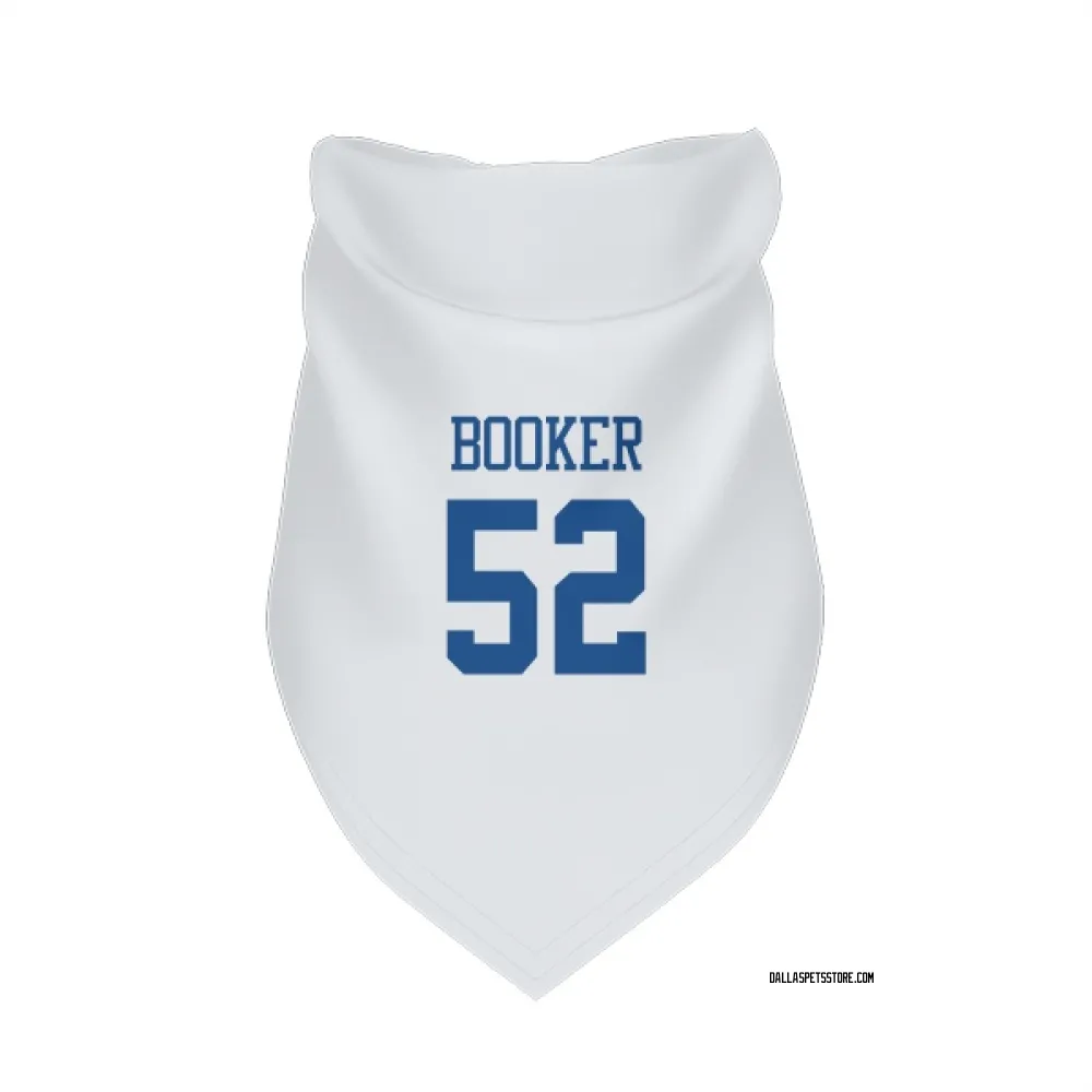 Dallas Cowboys Tyler Booker White Pet Bandana for Dog & Cat