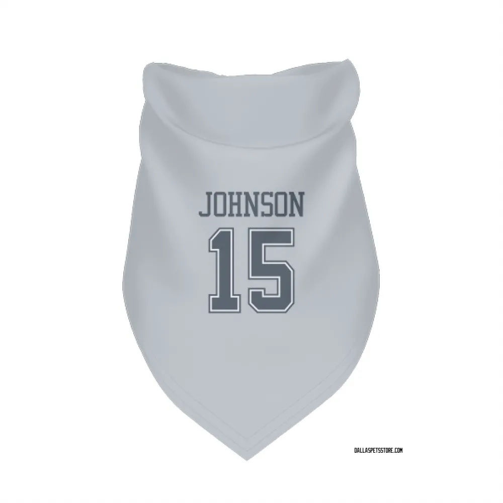 Dallas Cowboys Tyler Johnson Gray Pet Bandana for Dog & Cat