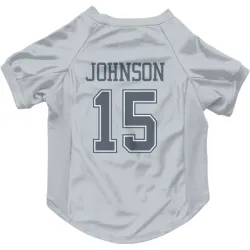 Dallas Cowboys Tyler Johnson Gray Pet Jersey for Dog & Cat