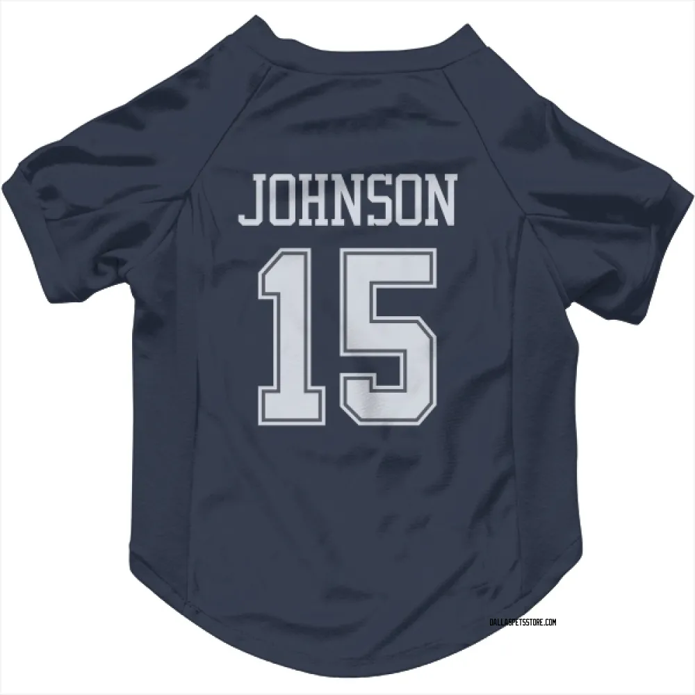 Dallas Cowboys Tyler Johnson Navy Pet Jersey for Dog & Cat