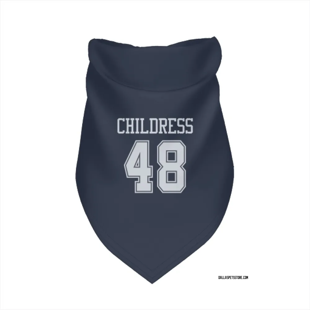 Dallas Cowboys Zion Childress Navy Pet Bandana for Dog & Cat