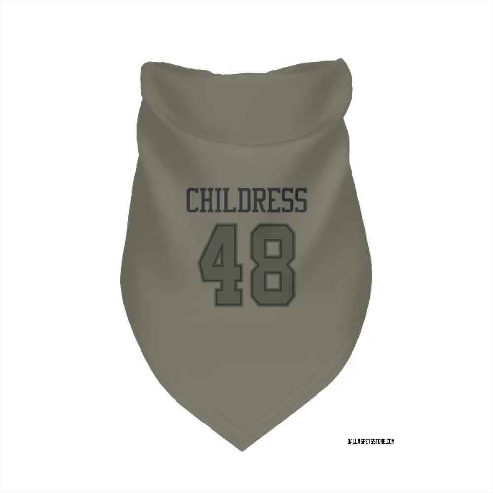 Dallas Cowboys Zion Childress Olive Pet Bandana for Dog & Cat