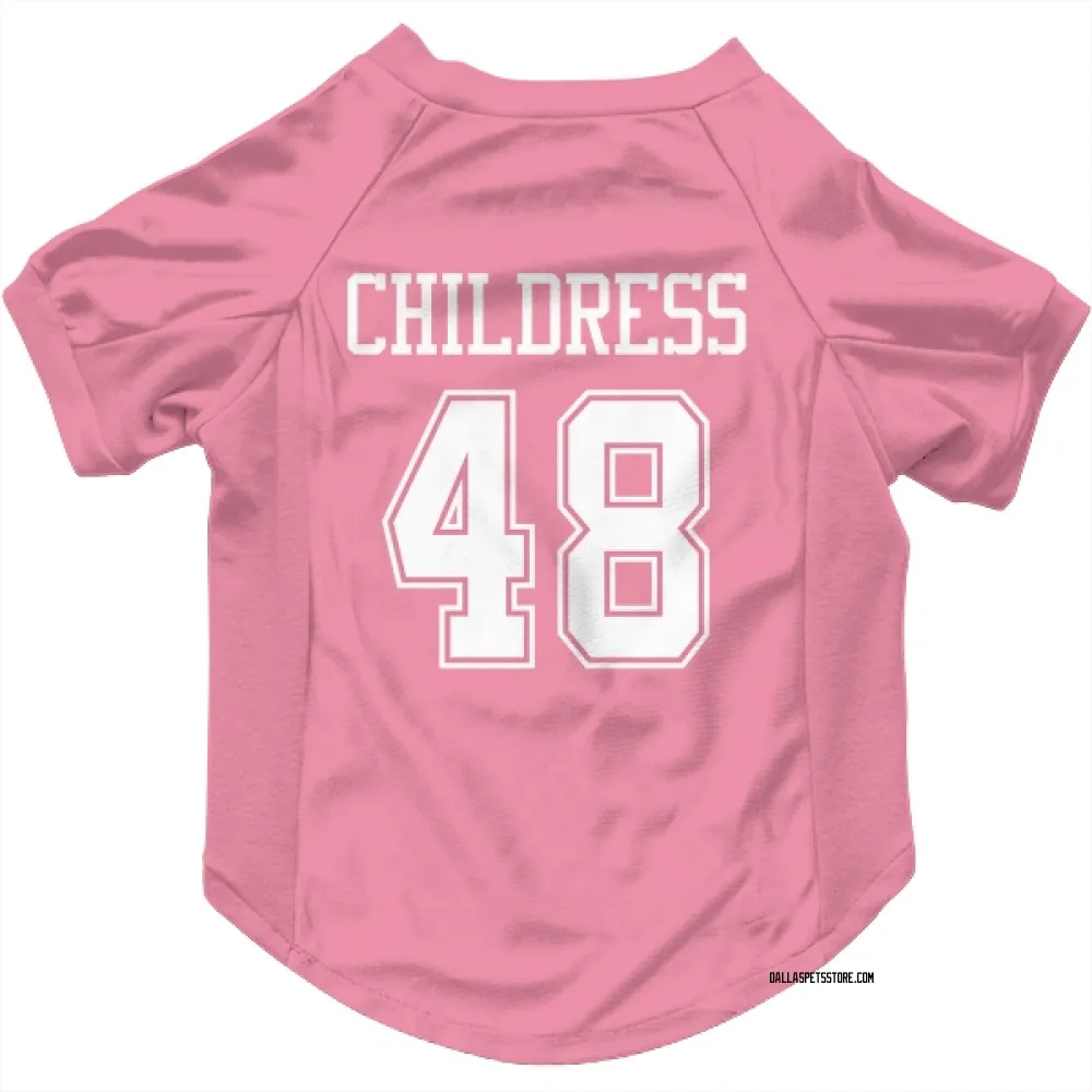 Dallas Cowboys Zion Childress Pink Pet Jersey for Dog & Cat